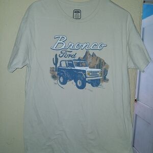 Hybrid Apparel Bronco Graphic T-Shirt - Cream